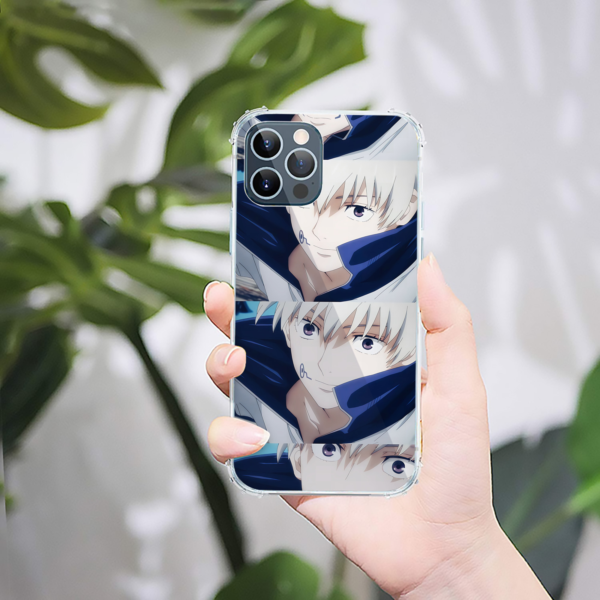 （画像用） 呪術廻戦 Jujutsu Kaisen 【iPhone 12シリーズ対応】透明スマホケース（クリアソフトケース）